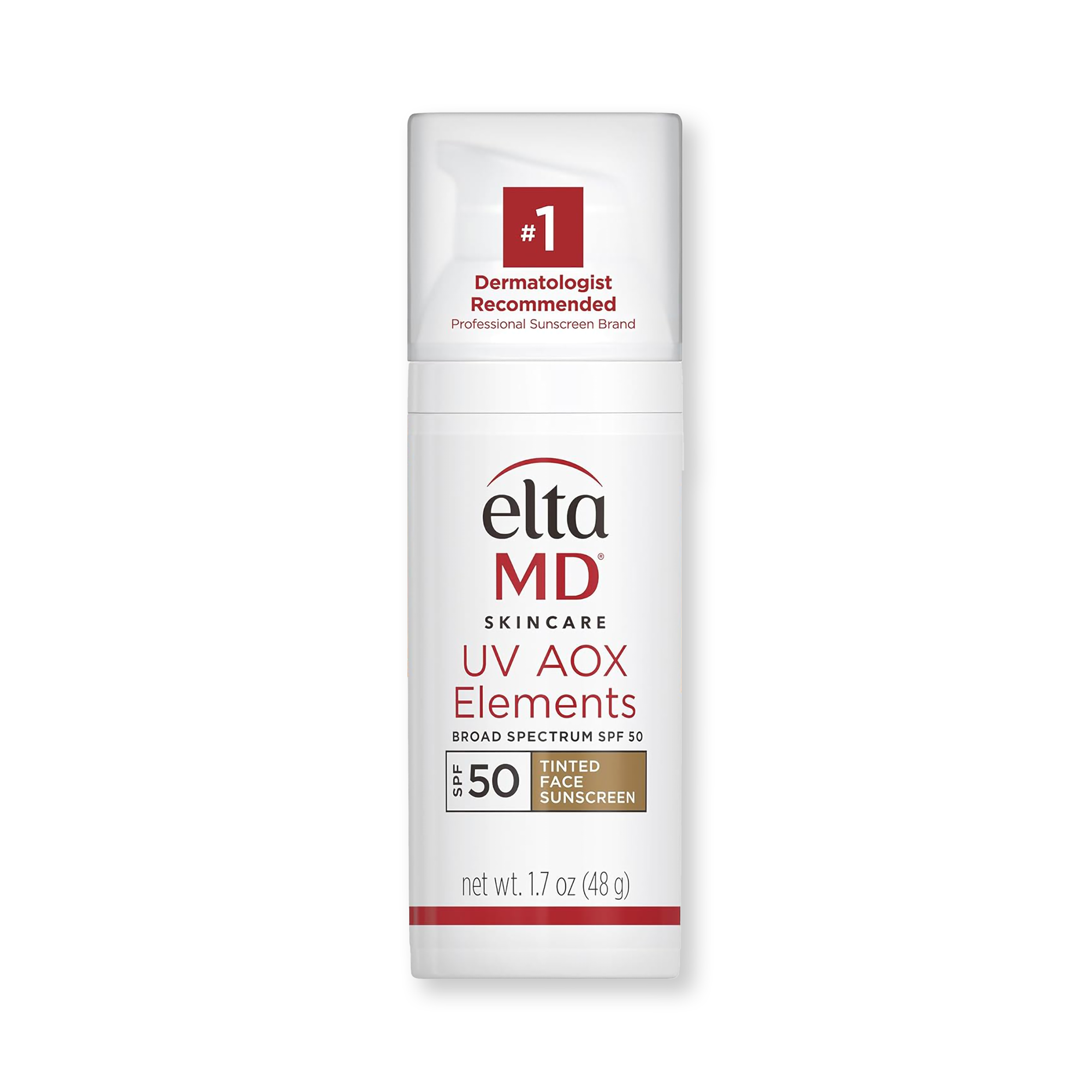 EltaMD UV AOX Elements Tinted Broad Spectrum SPF 50 Face Sunscreen for Daily Protection - Lightweight Moisturizing Sunscreen for Sensitive Skin, Perfect for Outdoor Activities & Everyday Wear