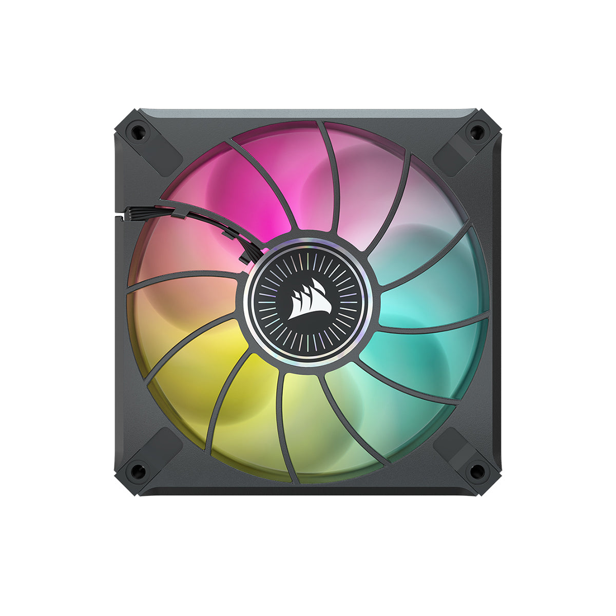 Corsair ML120 RGB ELITE Premium 120mm Magnetic Levitation PC Cooling Fan - Triple Pack with AirGuide Technology & Lighting Node CORE - Perfect for Gaming Rigs, Workstations, and High-Performance PC Builds