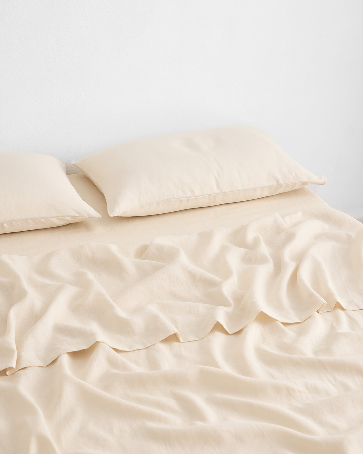 100% French Flax Linen King Size Pillowcase Set (2 Pack) - Premium Breathable Bedding for Hot Sleepers & Allergy Relief