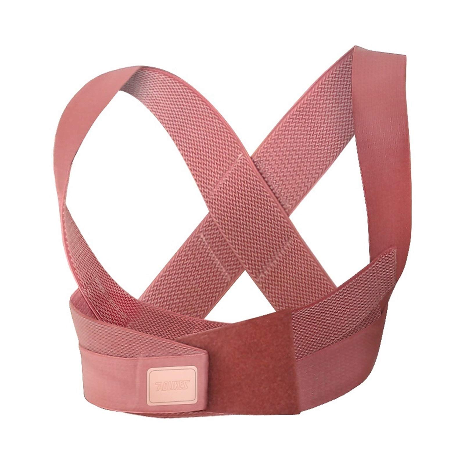 LANREN Adjustable Posture Corrector Belt - Upper Back Support for Humpback Correction (Small, Pink) | Improve Posture & Relieve Back Pain for Office Work, Driving & Daily Activities