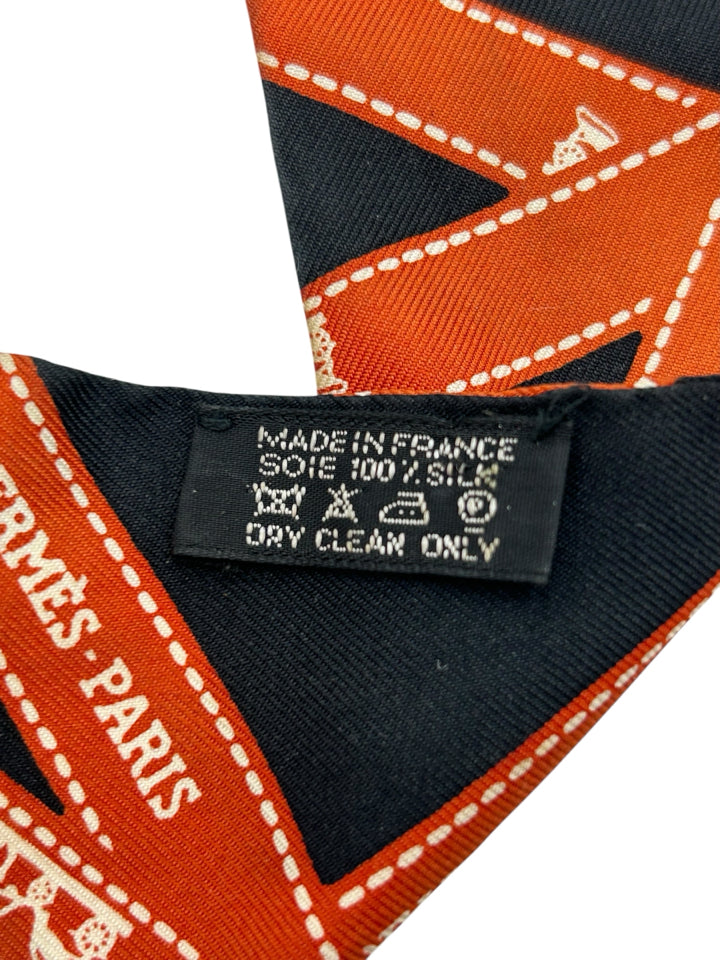 Hermes Silk Twilly Scarf - Luxury Fashion Accessory for Women, Perfect for Handbags, Hats & Hair Styling - Elegant Gift for Her