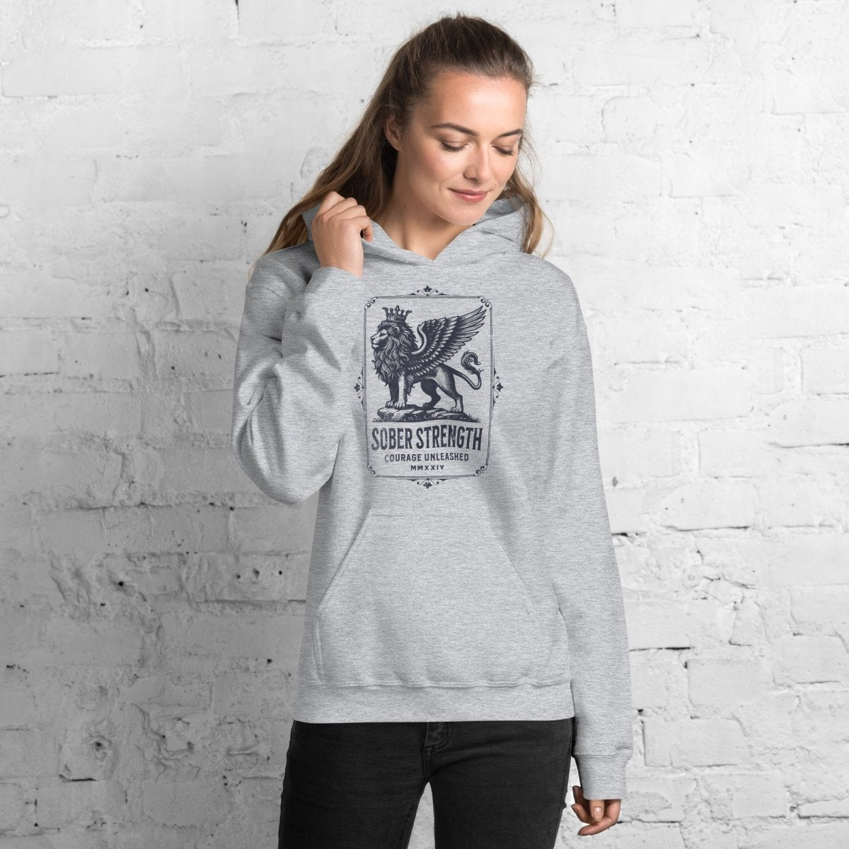 Sobriety Strength Unisex Hoodie - Comfortable & Stylish Pullover for Men & Women - Perfect for Recovery, Workouts, and Casual Wear