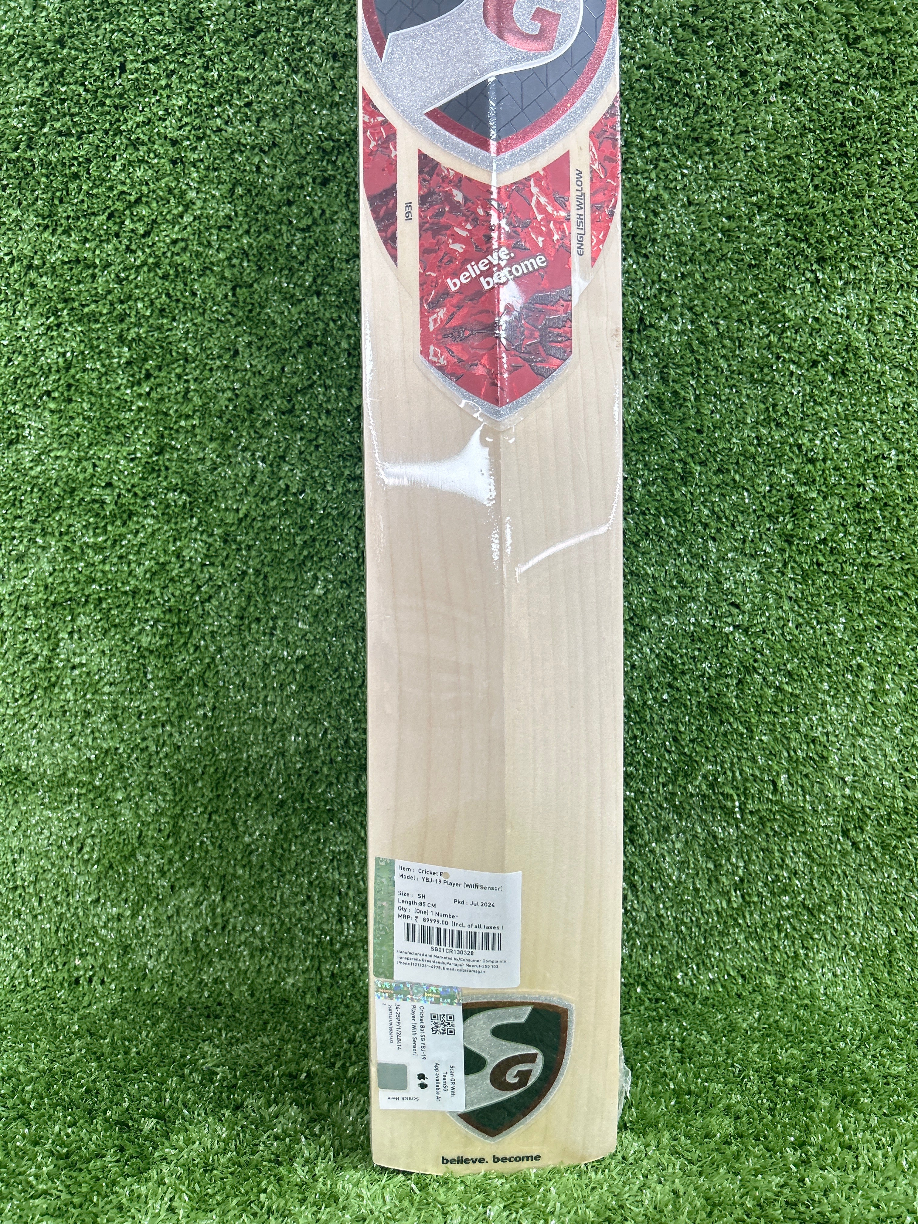 Premium SG YBJ 19 English Willow Cricket Bat - Professional Grade for Yashasvi Jaiswal Fans | Perfect for Matches, Training & Club Play | High-Performance Cricket Equipment