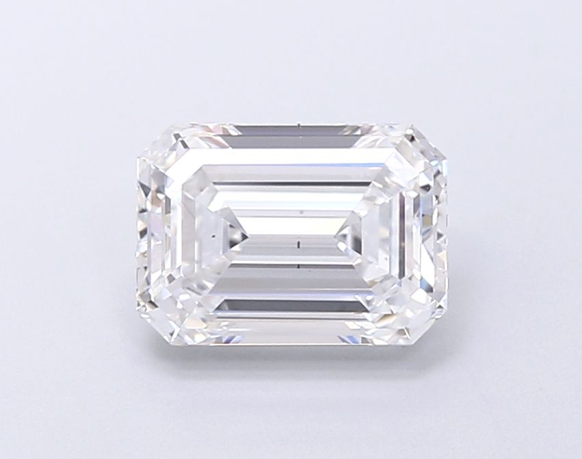 2.02 Carat E Color VS2 Clarity Emerald Cut Lab-Grown Diamond for Engagement Rings & Fine Jewelry