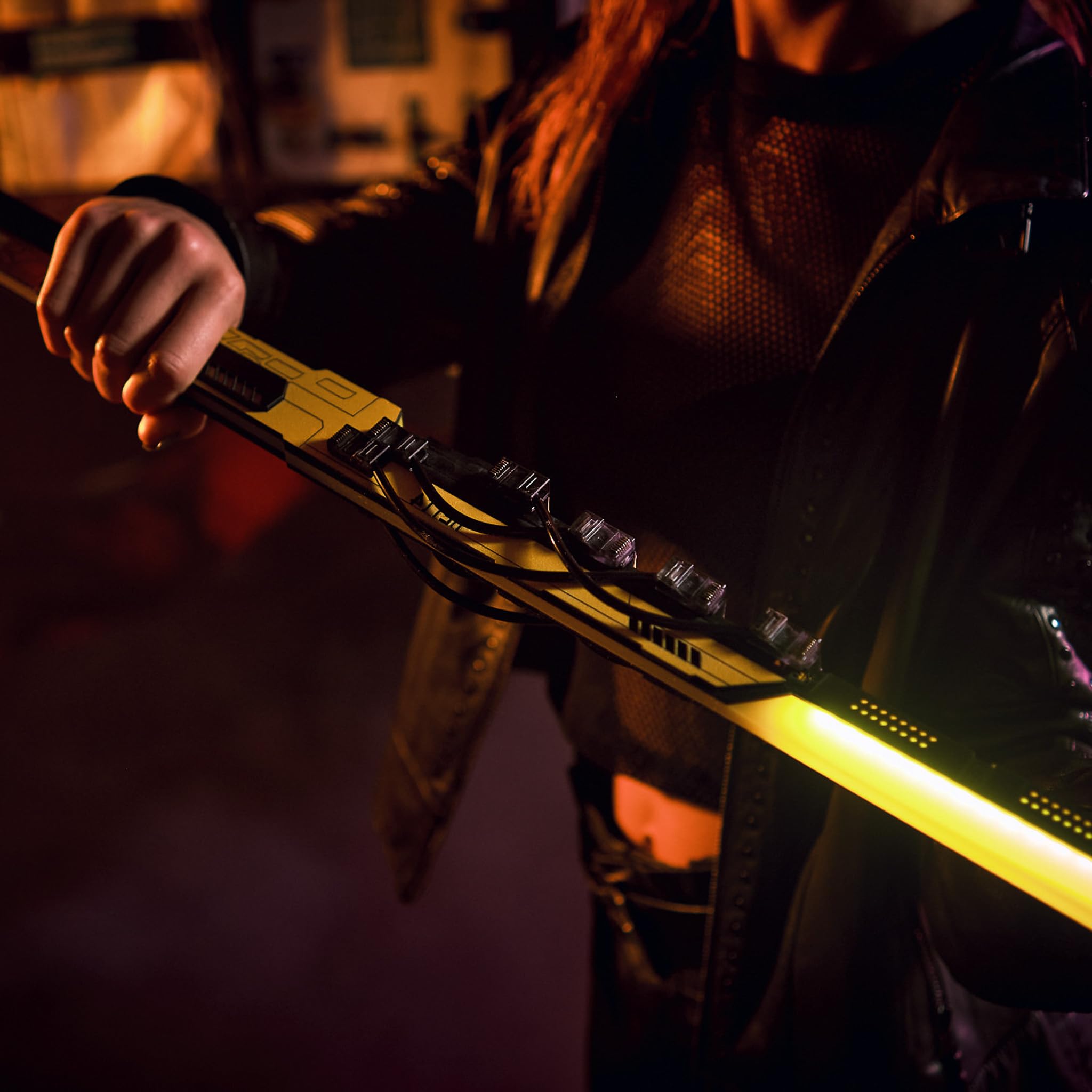 Kose LED Katana Sword - Cyberpunk 2077 Replica, Glowing Blue Blade for Cosplay, Halloween Costume, Anime Conventions & Collector's Display - Perfect Gift for Gamers & Anime Fans