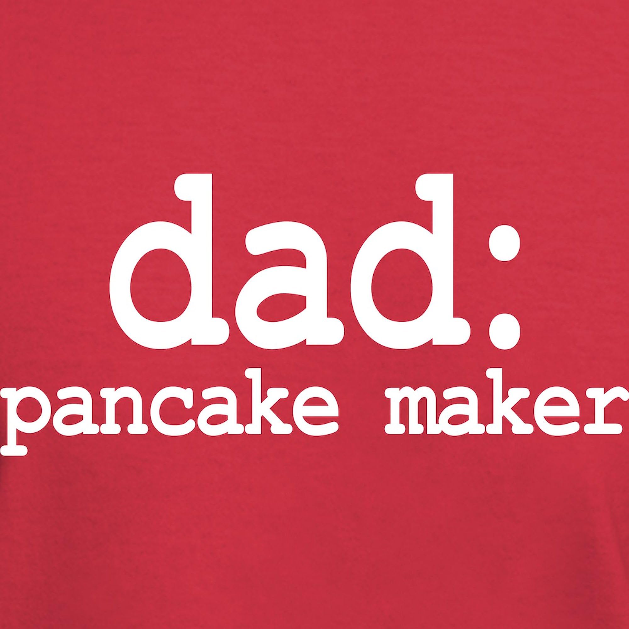 Dad Pancake Maker Graphic Dark T-Shirt for Men | 100% Cotton Classic Tee | Funny Breakfast Cooking Apparel Gift for Father's Day & Family Gatherings