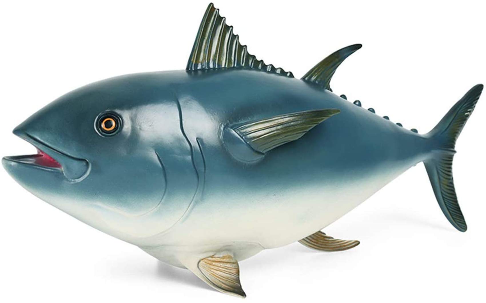 Realistic Super Bluefin Tuna PVC Figure - Highly Detailed Scombridae Thunnus Ocean Fish Model for Collectors, Educational Marine Life Toy & Home Decor Gift for Adults | Perfect for Aquarium Displays, Marine Biology Study & Office Desk Decoration
