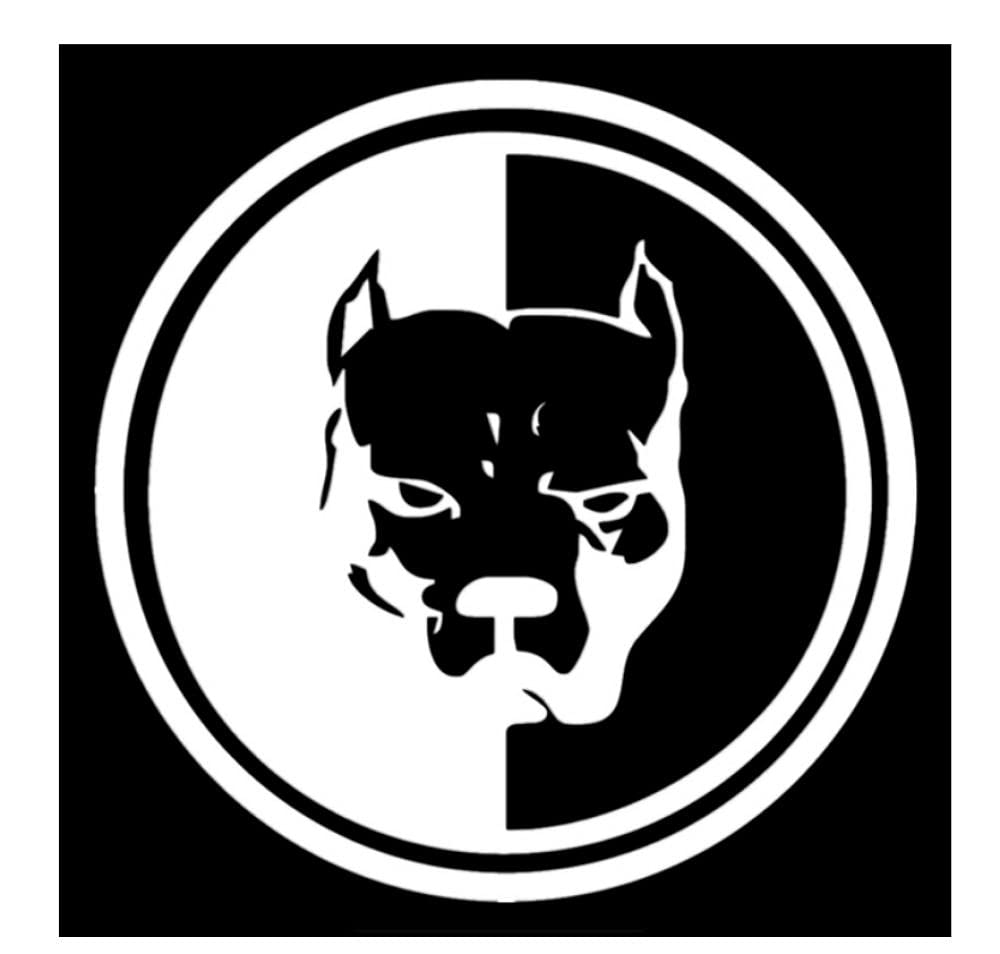 Funny Pitbull Car Stickers - 15cm x 15cm Dangerous Dog Decal | Waterproof & Sunproof Auto Accessories for Car Doors, Hood & Bonnet - Perfect for Pet Lovers & Humor on the Road