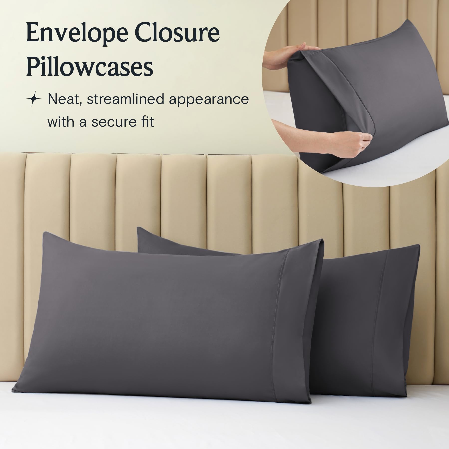 LuxClub 6-Piece Queen Sheet Set - 18