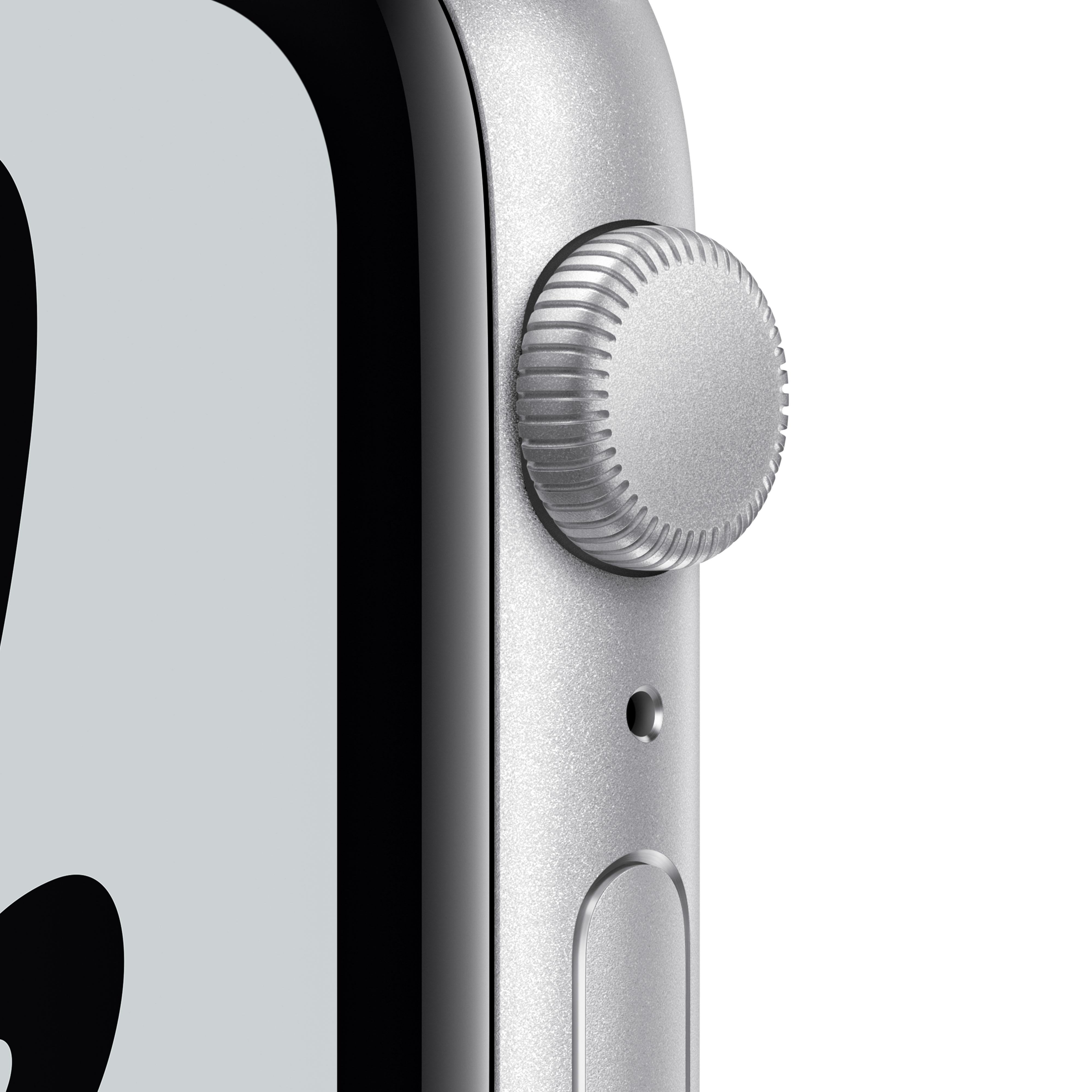 Apple Watch Nike SE (GPS) 44mm Silver Aluminum Case with Platinum/Black Nike Sport Band - Perfect for Running, Workouts & Daily Fitness Tracking