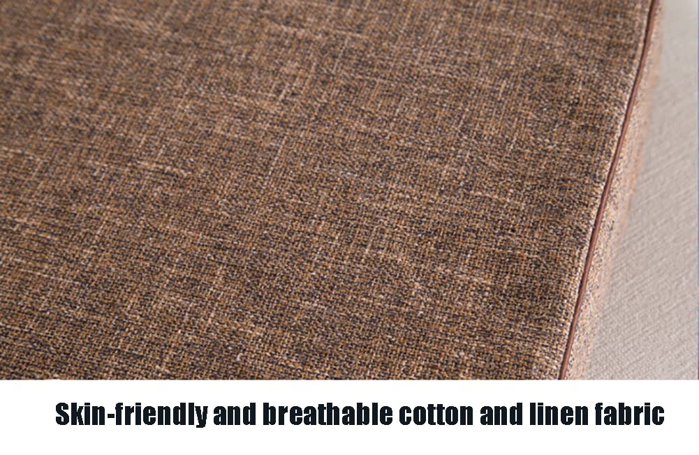 LINGXIYA High Density Foam Seat Cushion with Zippered Removable Cover - 5/8 Inch Thick Ergonomic Chair Pad for Office, Dining, Stool - Easy to Clean & Machine Washable - Perfect for Home Office, Conference Room, Restaurant & Gaming Chair Comfort