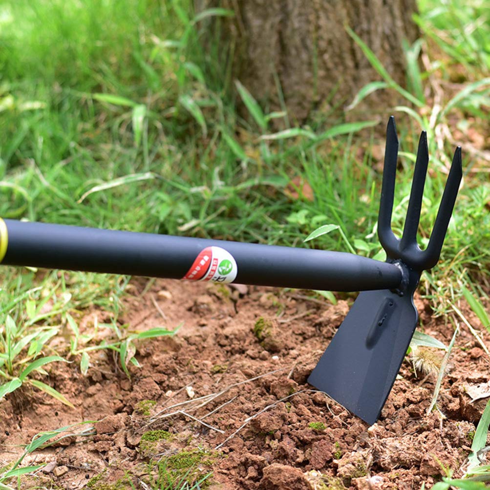 Premium Manganese Steel Hand Tiller & Cultivator - Manual Gardening Tool for Weeding, Digging & Soil Cultivation | Ideal for Home Gardens, Flower Beds & Vegetable Patches