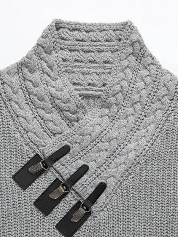 Men's Warm Turtleneck Pullover Sweater - Winter Knit Top for Casual Wear, Office & Outdoor Activities