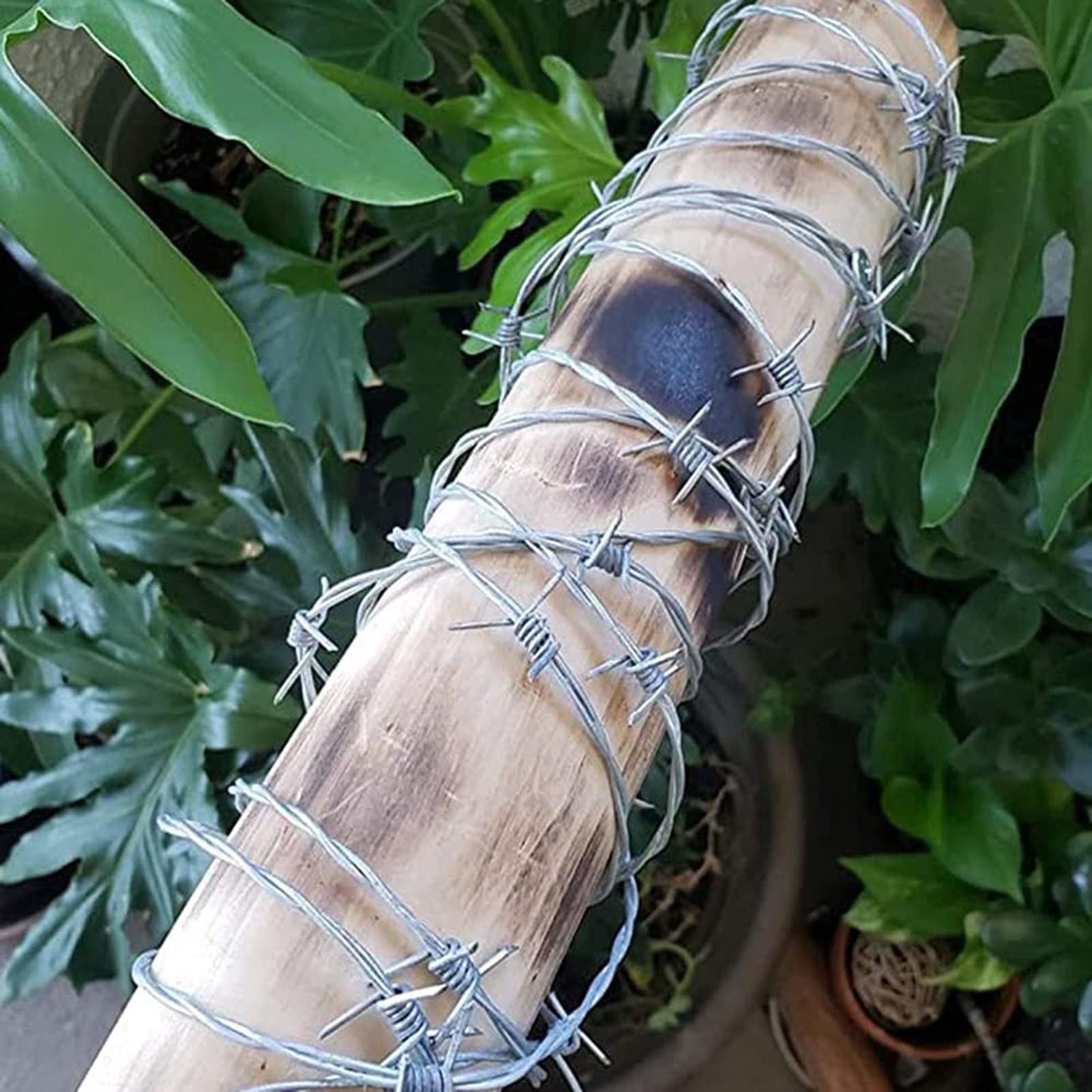 1.8mm Steel Wire Barbed Fence - 200M Anti-Climbing Security Mesh with Thorns | Durable Anti-Theft Barrier for Property Protection, Farm Security & Perimeter Defense