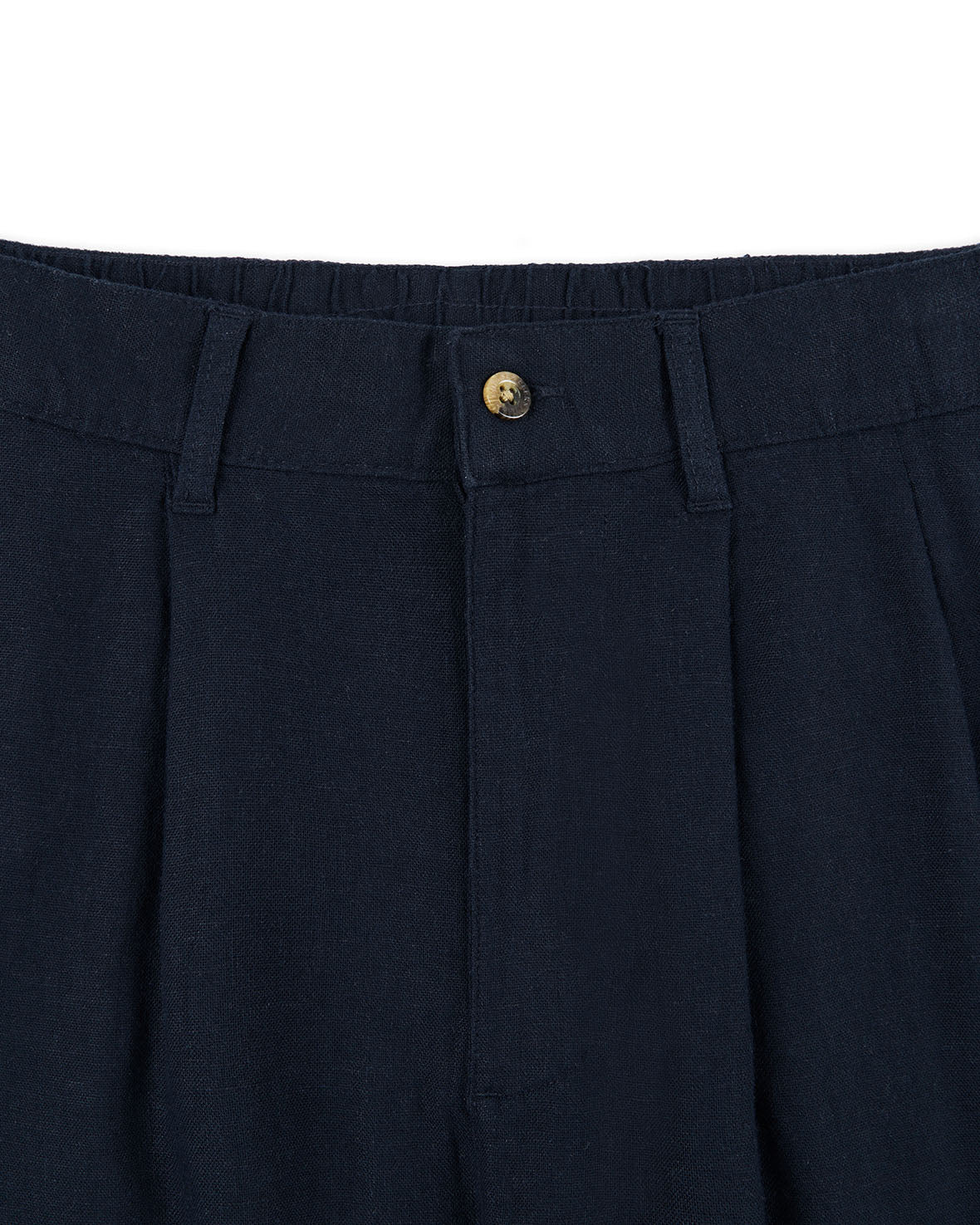 Premium Linen Blend Relaxed Trousers for Women - Comfortable Casual Pants in Navy Blue | Perfect for Summer, Travel & Lounge Wear