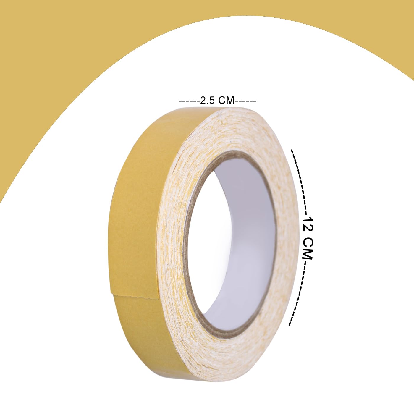 Glan Double Sided Waterproof Hair Tape - Strong Hold for Hair Patches, Extensions & Wigs - Yellow Liner Front Lace Tape for All Toupees - Perfect for Daily Wear, Cosplay & Hair Styling
