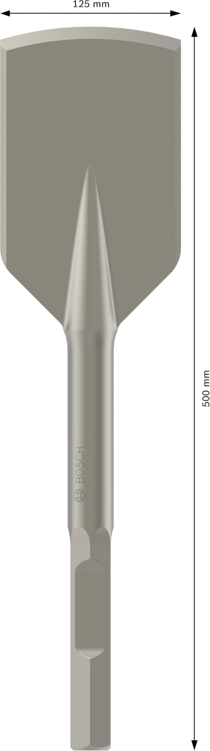 Bosch 1x PRO Hex 28 Asphalt Cutter Bit - Professional Demolition Hammer Accessory for Asphalt Cutting (28mm Diameter) - Ideal for Road Repair, Construction & Demolition Projects