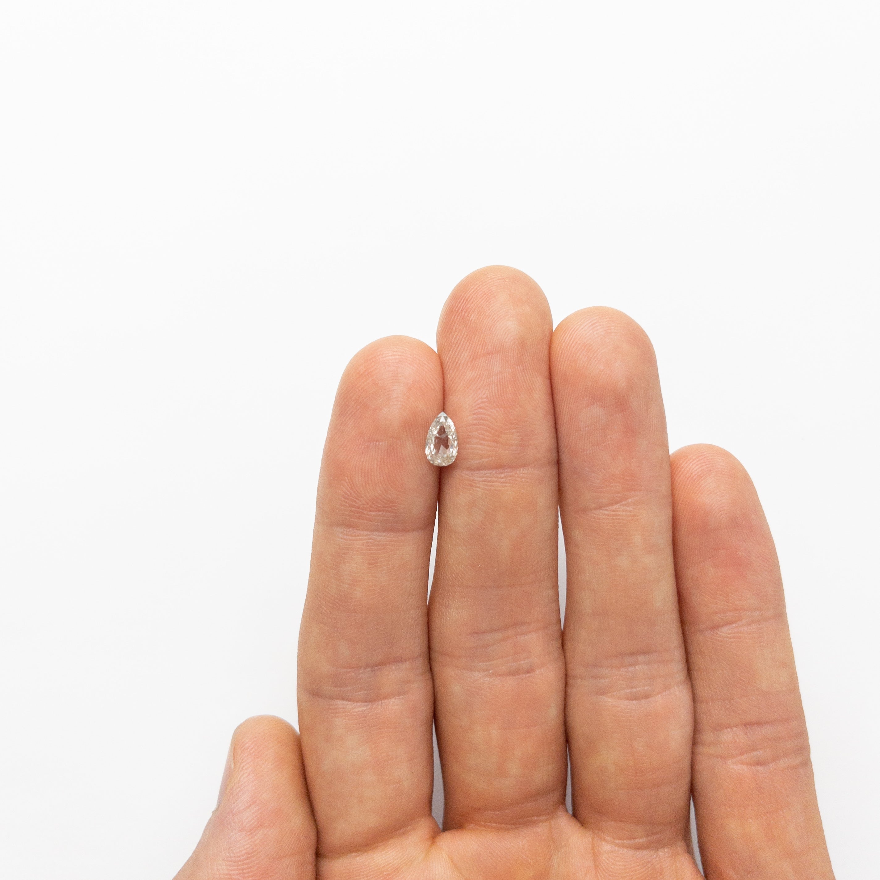 0.66ct Pear-Shaped Double Cut Diamond (7.53x4.46x2.31mm) - Loose Gemstone for Engagement Rings & Jewelry Making - Style #19143-21
