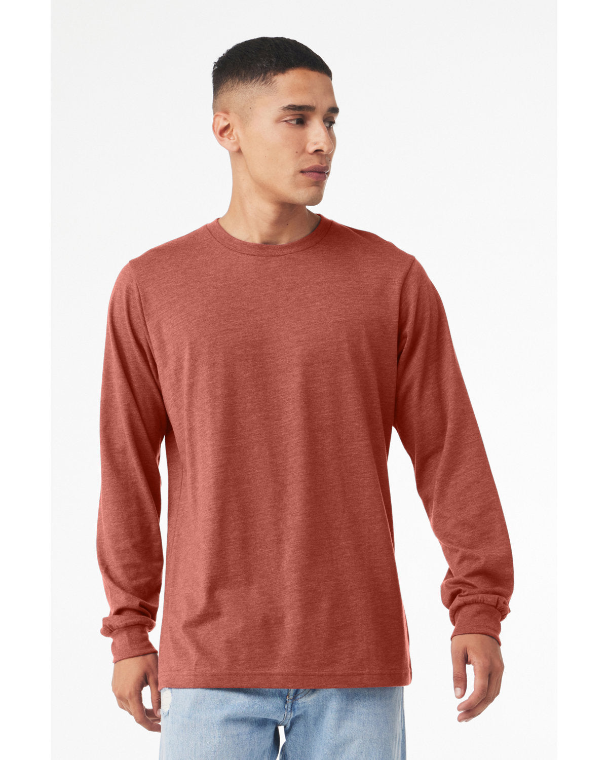 Bella + Canvas 3501CVC Unisex CVC Jersey Long Sleeve T-Shirt - Soft Cotton Blend Crewneck Tee for Men & Women - Perfect for Casual Wear, Layering & Everyday Comfort
