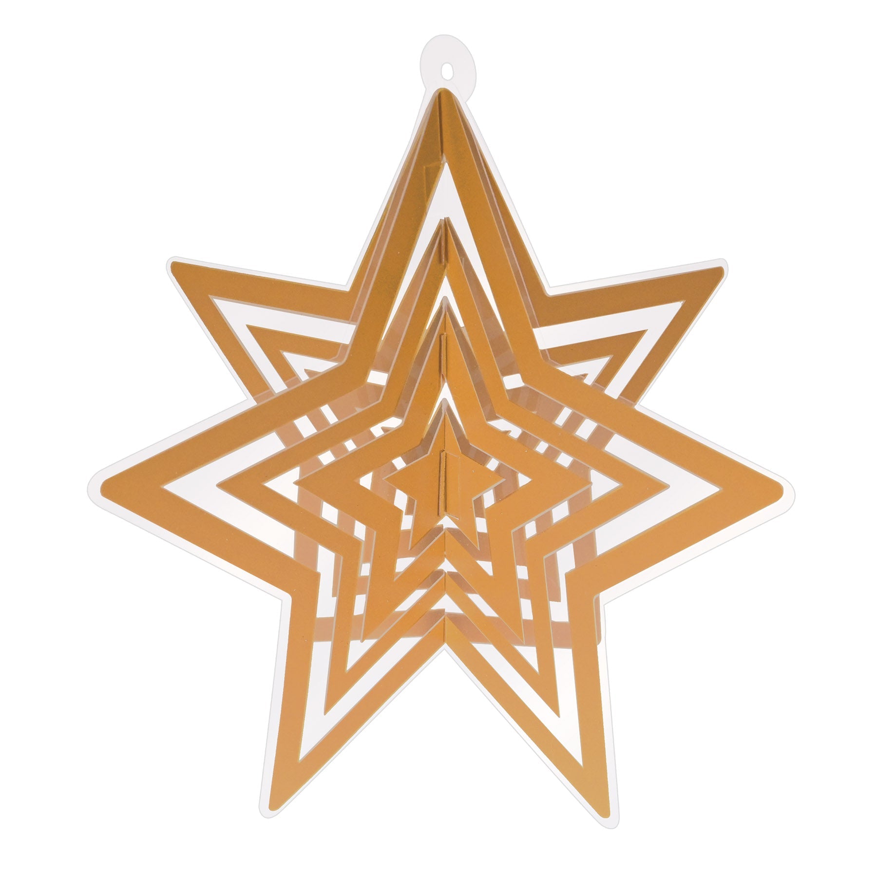 12 Pack Beistle Gold 3D Plastic Star Centerpieces for Party Decorations - Perfect for Christmas, New Year, Birthday Celebrations and Wedding Decor