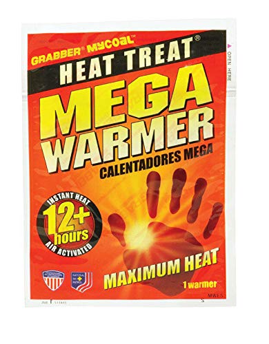 New 1 Pair Grabber Heat Treat 12-Hour Mega Warmer Gloves & Boots Pocket Instant Heat Hand Warmers - Perfect for Winter Sports, Hunting, and Outdoor Activities