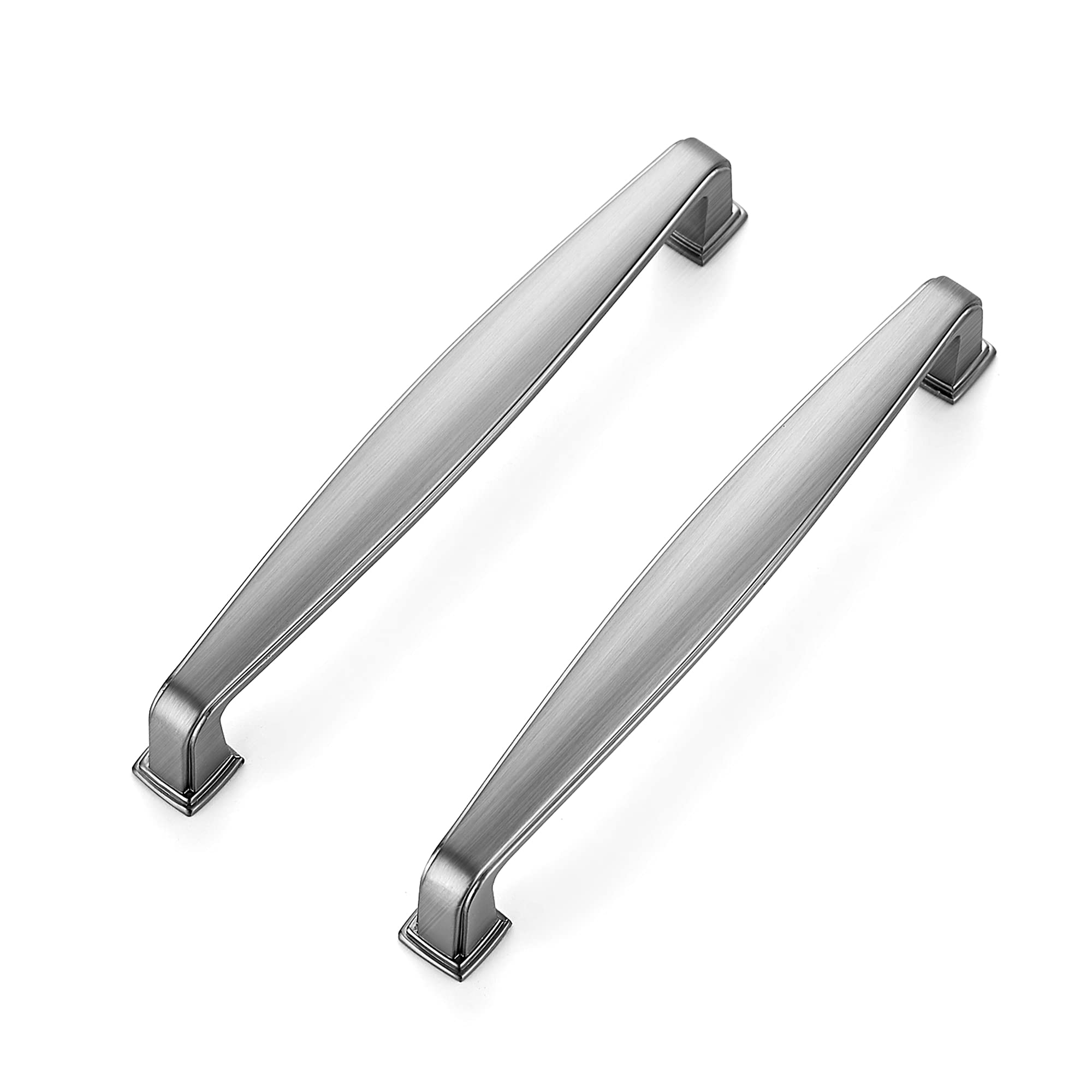 40 Pack Brushed Nickel Cabinet Handles - 5 Inch Solid Kitchen Cabinet Pulls, Satin Nickel Drawer Handles for Cabinets & Cupboards | Durable Kitchen Hardware for Modern & Traditional Home Decor