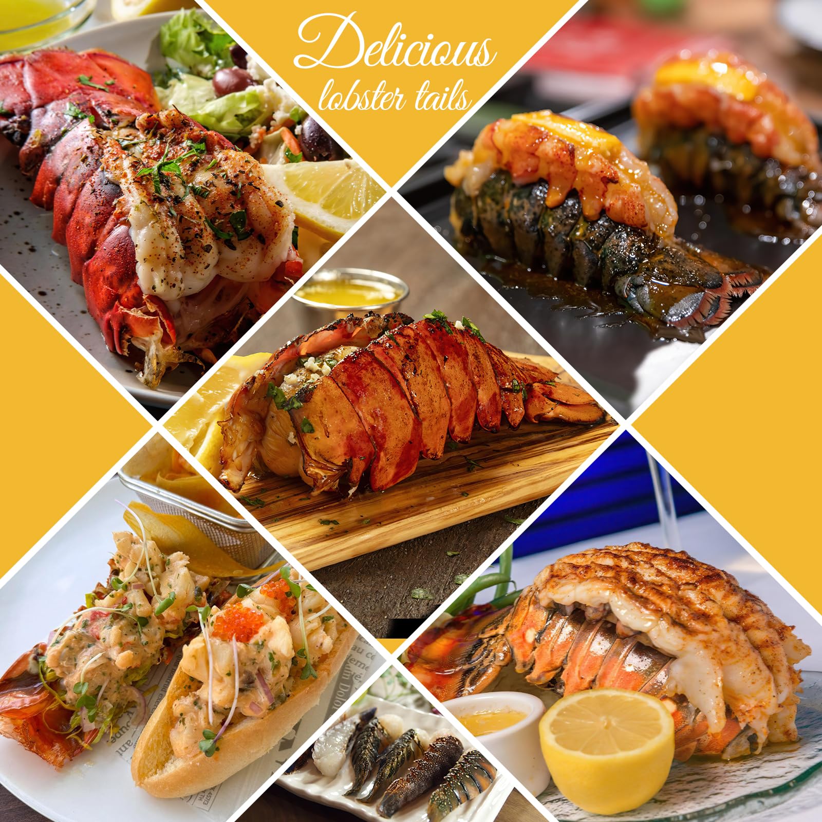 Premium Grade A Maine Lobster Tails - 10 Pack (6 oz Each) | Flash Frozen for Maximum Freshness | Overnight Shipping Available (Mon-Thu) | Perfect for Gourmet Meals, Special Occasions & Fine Dining