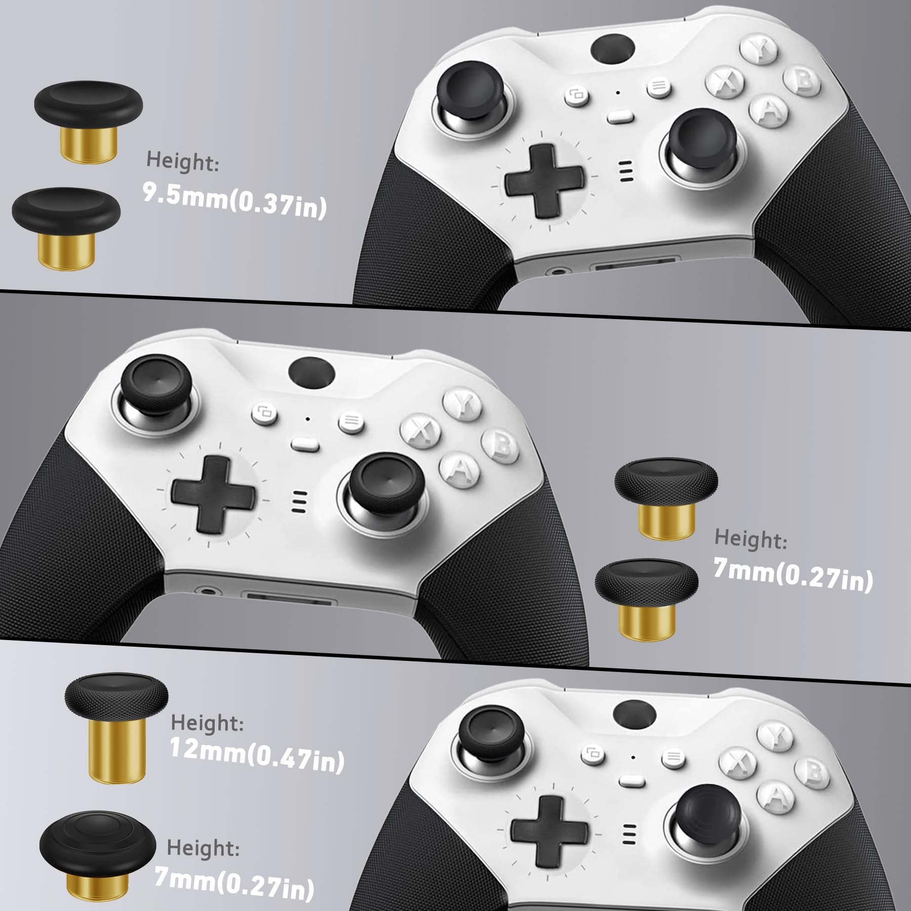 Xbox Elite Series 2 Controller Replacement Parts Kit - Complete Component Pack with Carrying Case, Charging Dock, 4 Back Paddles, 2 D-Pads, 6 Thumbsticks & Tools | Compatible with Xbox One Elite Series 2 Core | Perfect for Gaming, Travel & Controller Maintenance