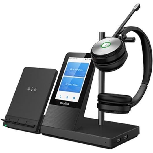 Yealink WH66 Wireless Headset with Noise Cancellation - Premium Office Headphones for Calls & Meetings | Ideal for Remote Work, Customer Service & Video Conferencing