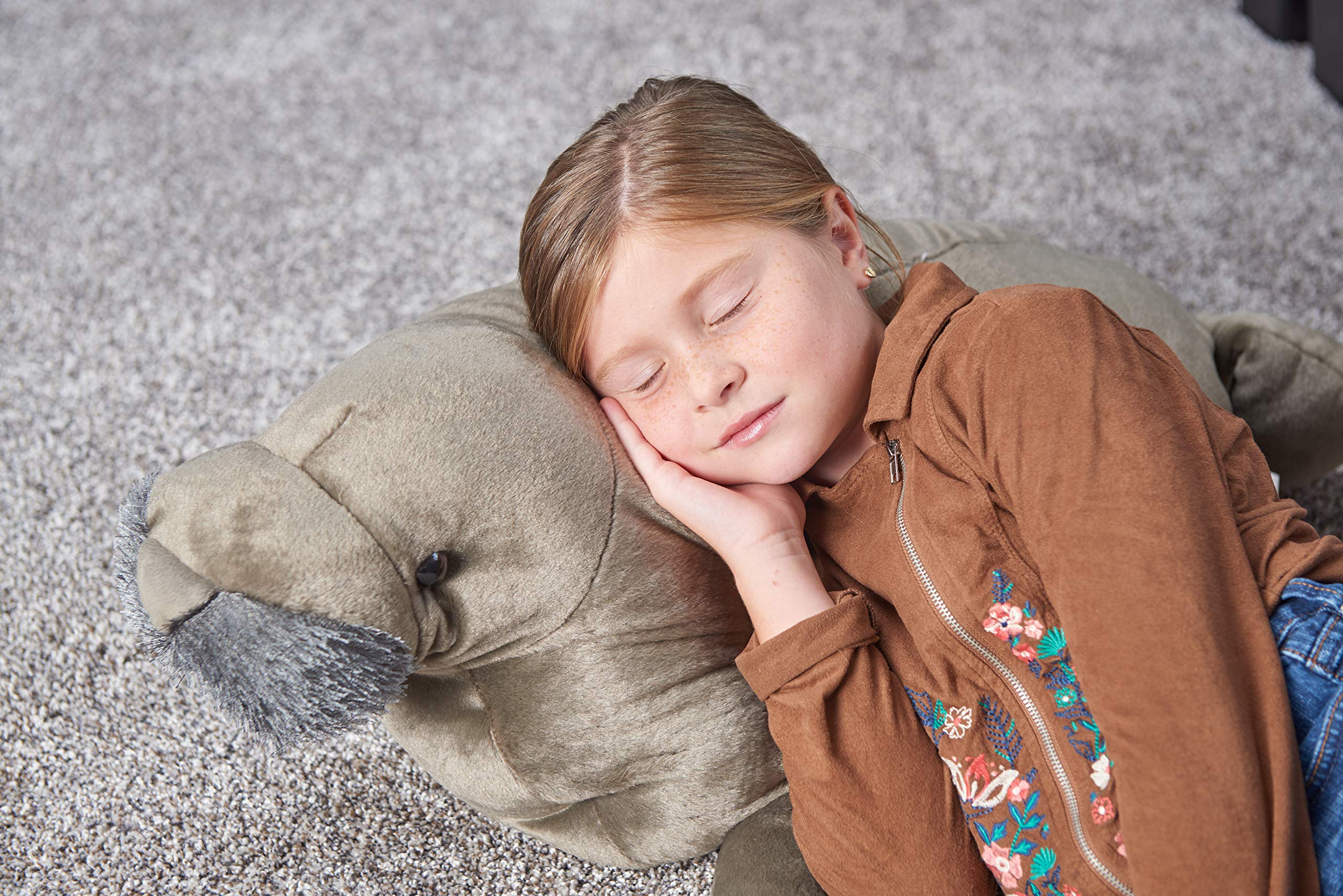 Wild Republic Jumbo Manatee Plush Stuffed Animal - 30 Inch Giant Soft Plush Toy for Kids, Perfect Gift for Birthdays & Cuddling | Ocean-Themed Nursery Decor & Marine Life Educational Toy