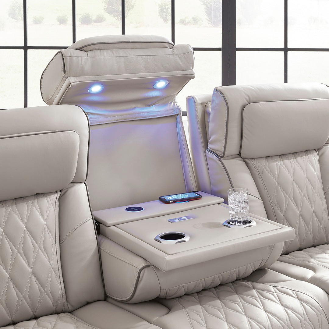 Boyington Power Reclining Sofa - Modern Electric Recliner with USB Charging Ports | Perfect for Living Room, Home Theater & Family Relaxation