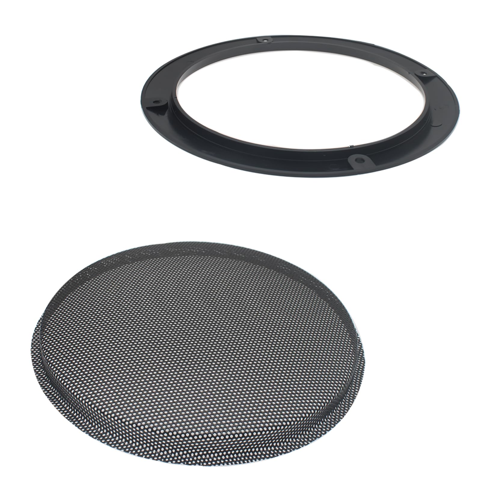 2 Pcs 8 Inch Metal Mesh Speaker Grills - Black Subwoofer Grill Covers with Mounting Screws for Home Audio & Car Speaker Protection - Perfect for DIY Speaker Projects & Sound System Upgrades