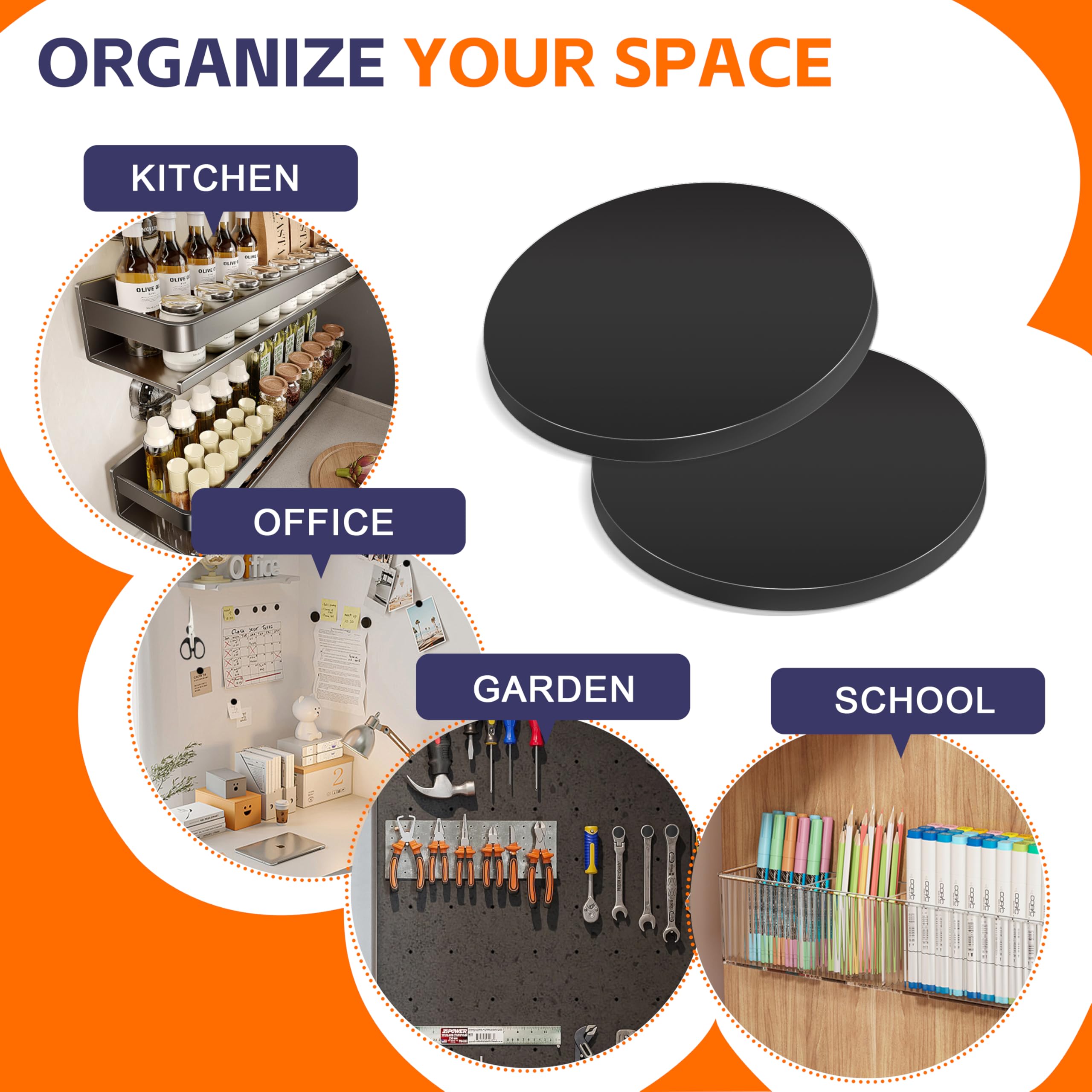 Strong Adhesive Backed Ceramic Magnets (1.6
