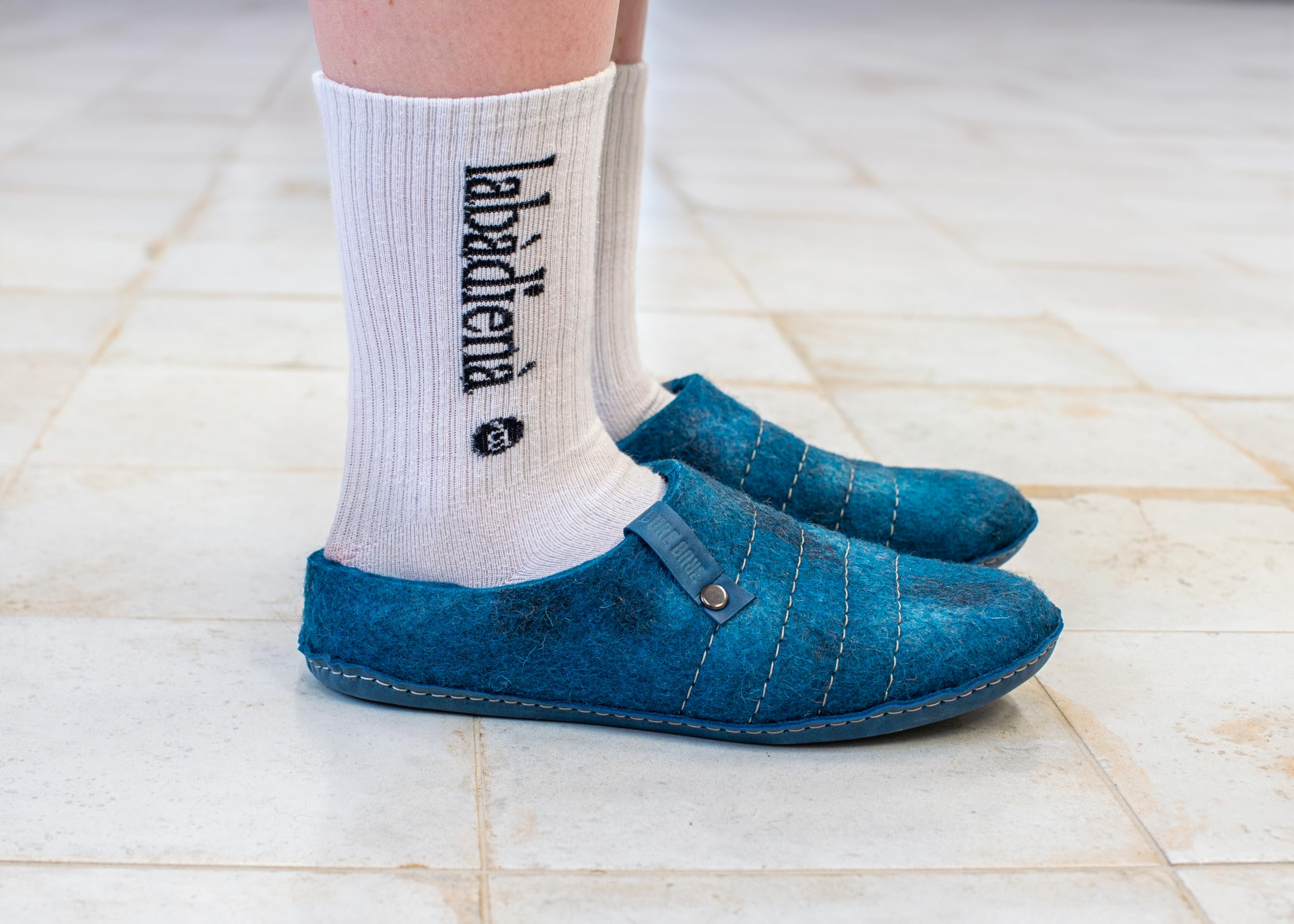 Men's Natural Boiled Wool Slippers - Warm Comfort House Shoes for Winter - Perfect Father's Day Gift for Dad - Ideal for Indoor Relaxation, Lounging & Cold Weather