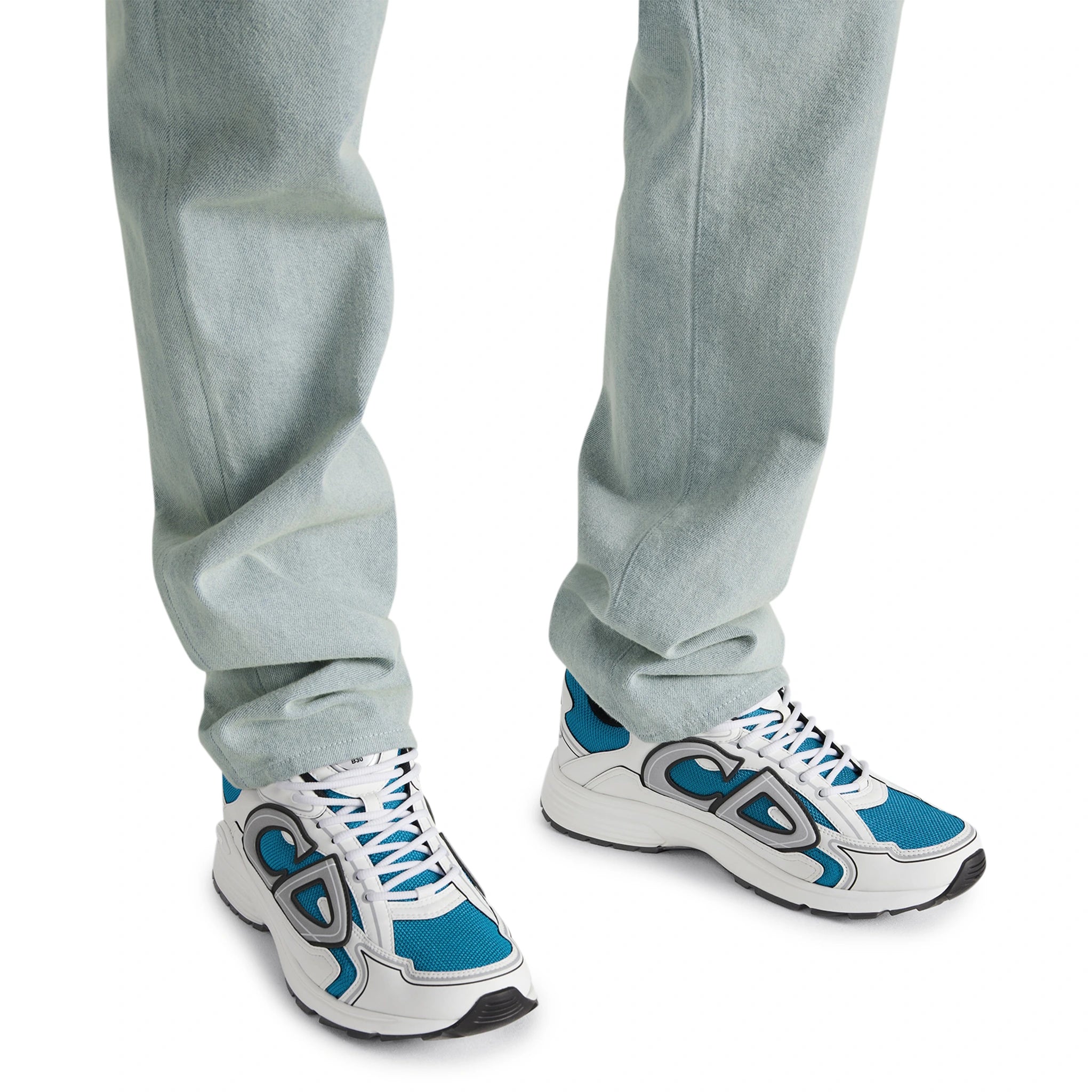 Dior B30 Blue and White Sneakers - Stylish Luxury Trainers for Men & Women | Perfect for Casual Wear, Running, and Gym Workouts