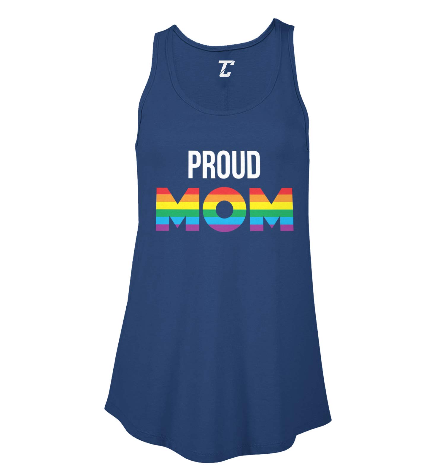Proud LGBTQ Mom Women's Flowy Tank Top - Comfortable & Stylish Casual Wear for Pride Events, Mother's Day & Everyday Outfits