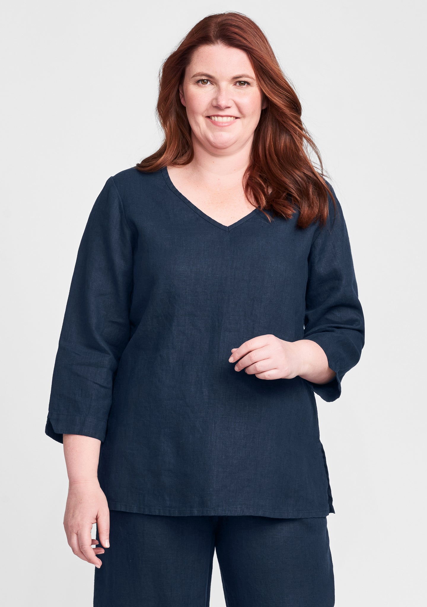 V-Neck Linen Pullover Shirt for Men & Women | Breathable & Lightweight Summer Top | Perfect for Casual Outings, Beach Wear & Travel