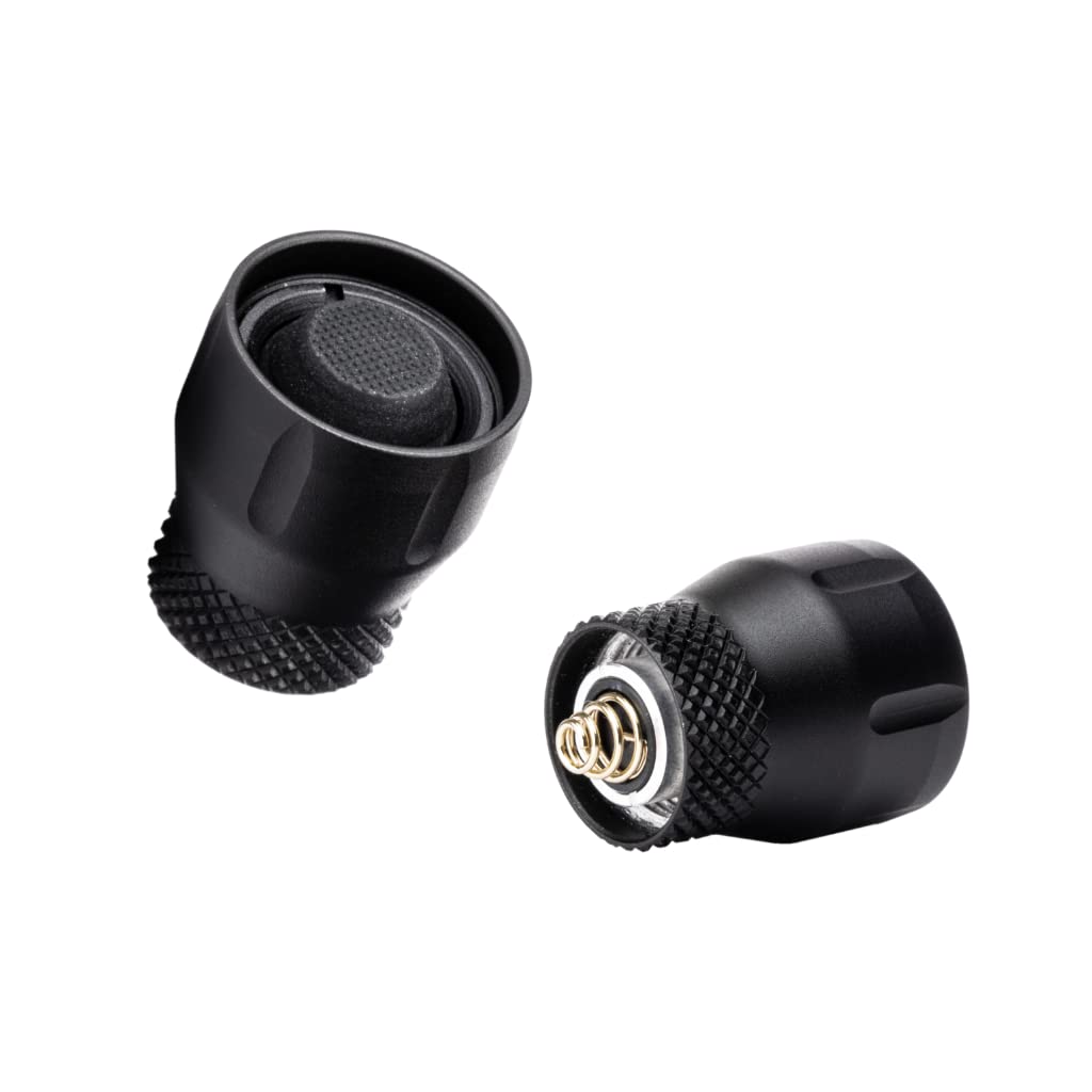 Z-BOLT® Clicky Tailcap for SureFire Weapon Lights & Blazer LEP/LED 18350/18650 Flashlights - Black Finish (SF Z68 Compatible) - Tactical Light Switch for Firearms, Hunting & Outdoor Adventures