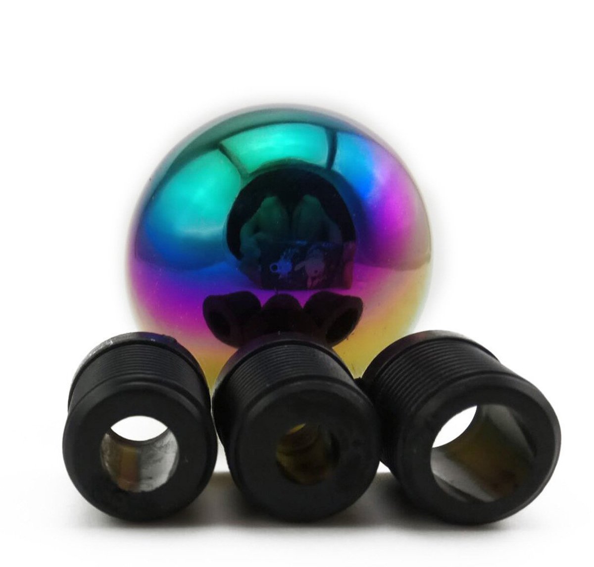 TSWNE Universal Motorsport Manual Spherical Stick Shift Knob - High Performance Gear Shift Knob for Racing & Sports Cars - Perfect for Track Days, Drifting & Car Enthusiasts