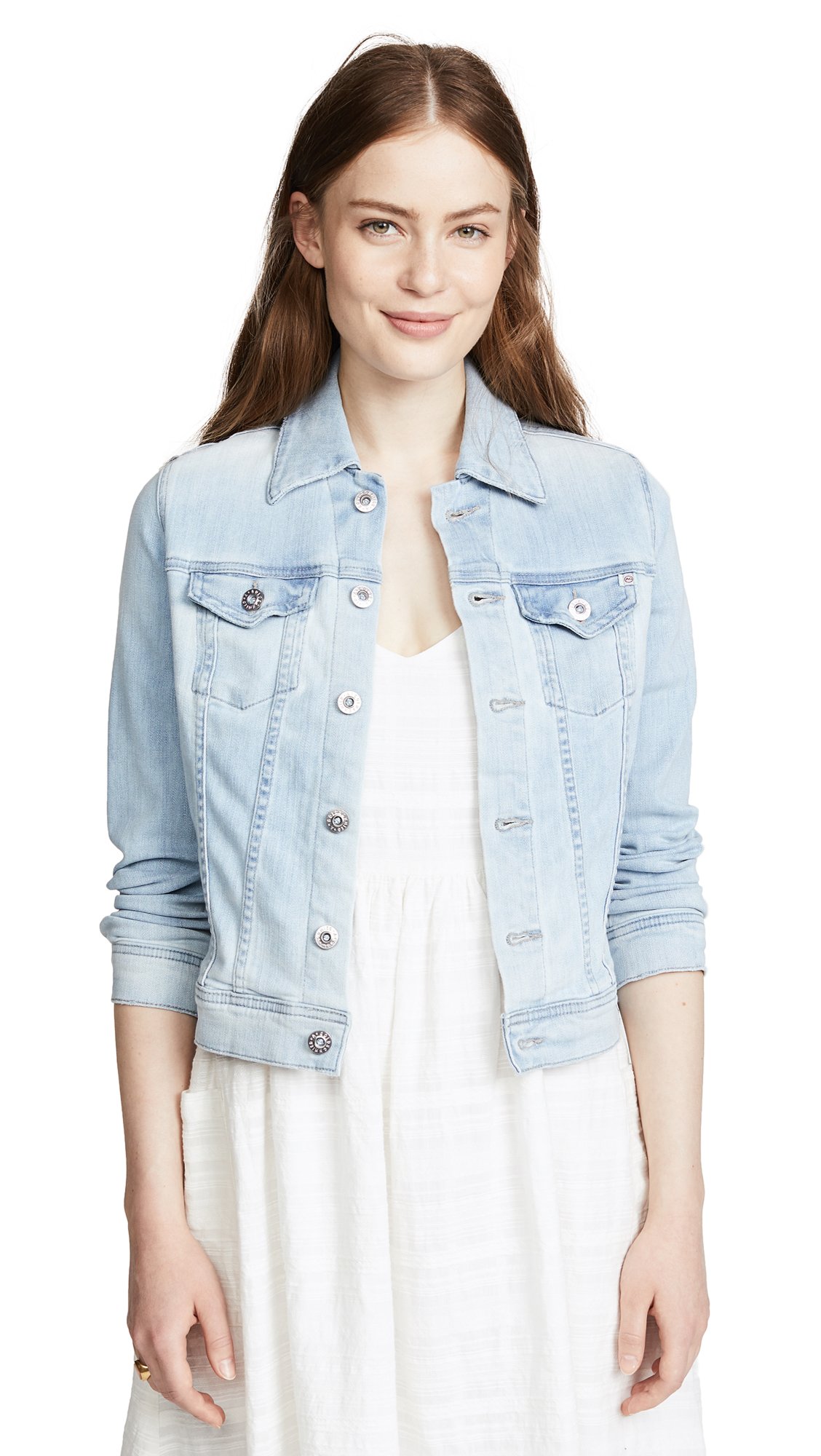 AG Adriano Goldschmied Women's Robyn Fitted Stretch Denim Jacket - Slim Fit Denim Jacket for Women, Comfortable & Stylish - Perfect for Casual Outfits, Date Nights & Layering