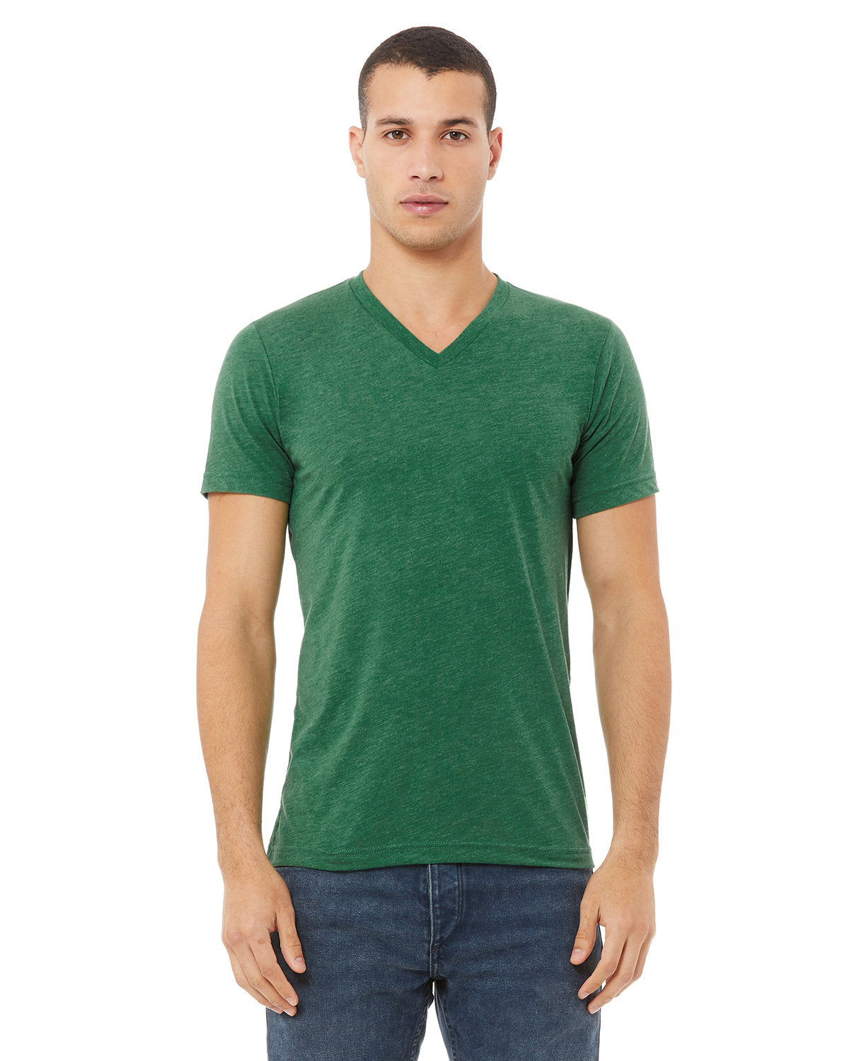 Bella + Canvas 3005CVC Unisex CVC Jersey V-Neck T-Shirt - Soft Cotton Blend Tee for Men & Women - Perfect for Casual Wear, Gym, and Everyday Outfits