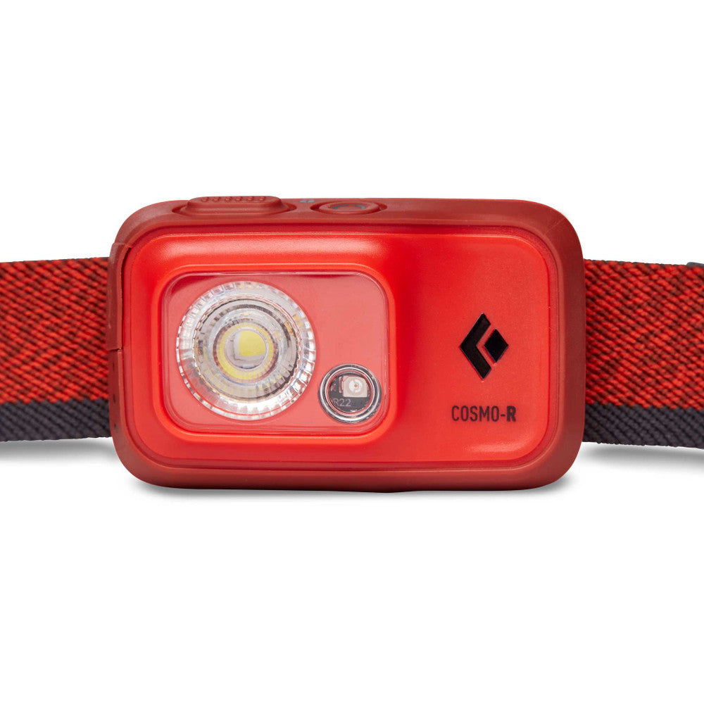 Black Diamond Cosmo 350 R Headlamp - Rechargeable LED Headlight for Camping, Hiking & Outdoor Adventures | Waterproof & Lightweight Head Torch for Running, Fishing, Night Work