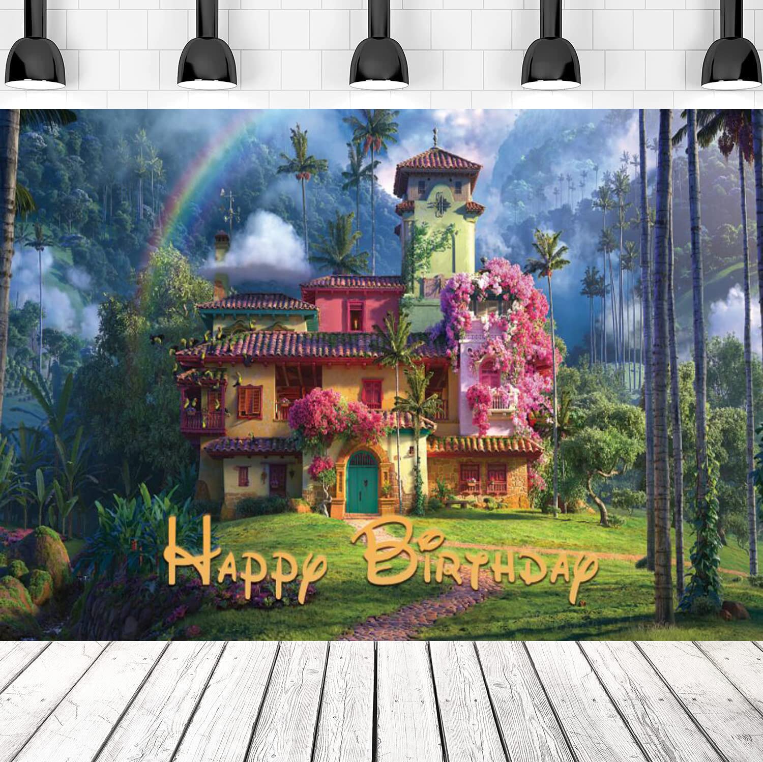 Magic House Birthday Party Banner - 70x40 Inch Movie Themed Backdrop for Kids Birthday Decorations & Photography - Perfect for Indoor/Outdoor Parties, Photo Booths, and Themed Events