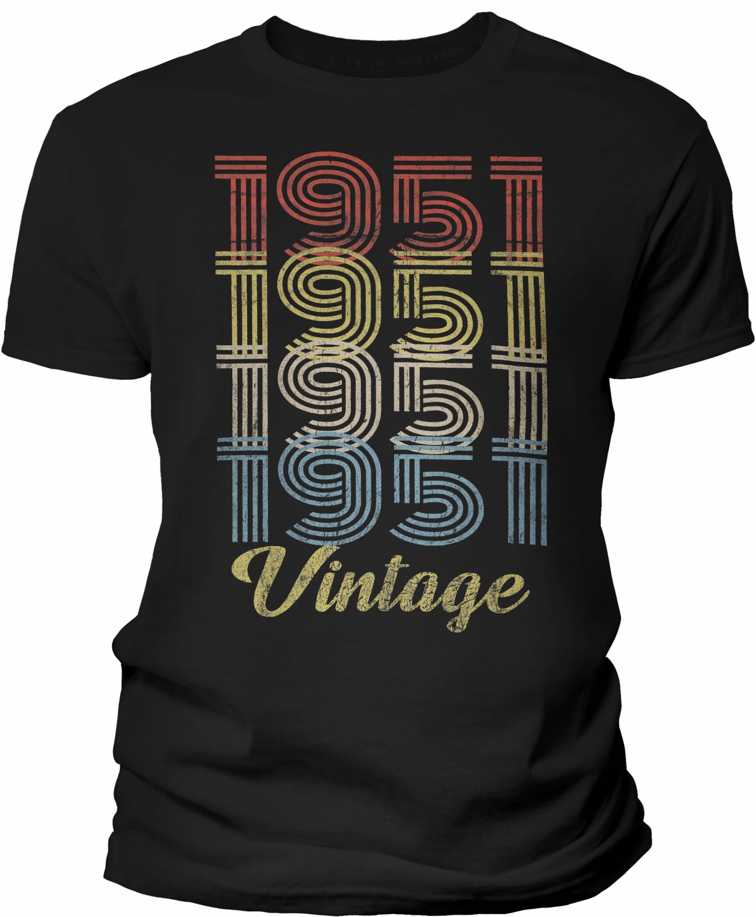 Vintage 1951 Retro 74th Birthday Gift T-Shirt for Men - Funny 74 Year Old Present - Perfect for Grandpa, Dad & Husband Birthday Celebrations