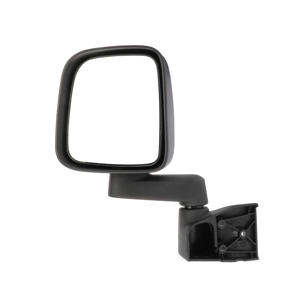 2003-2006 Jeep Wrangler TJ Left Side Exterior Driver Mirror - Manual Adjustment & Folding Replacement Part for Off-Roading & Daily Driving