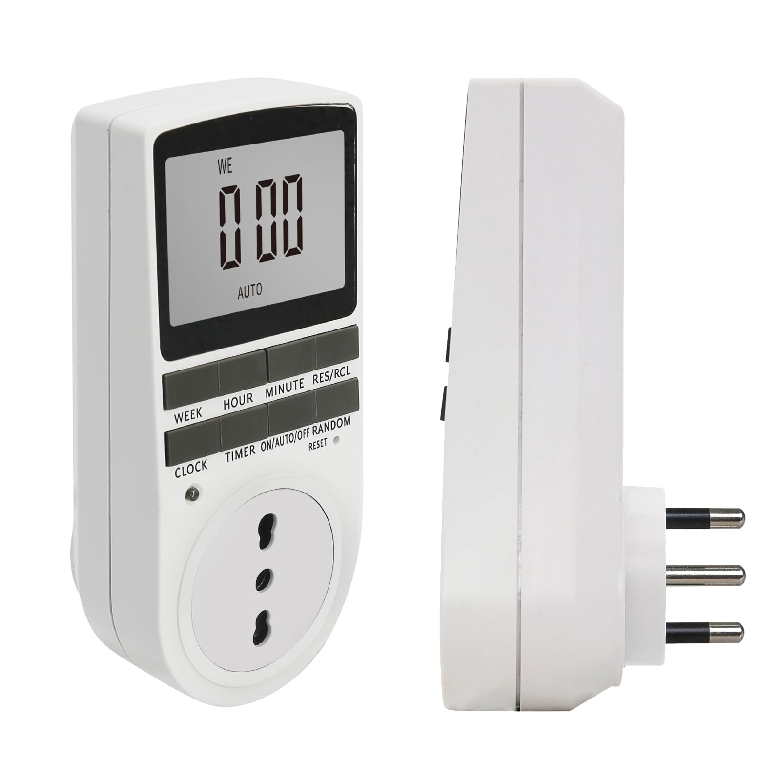 JOYELEC Digital Plug-in Timer - 10 Programmable Settings, 16A 3680W 230VAC, Smart Countdown Switch for Home Appliances & Street Lighting - Perfect for Energy Saving, Christmas Lights & Outdoor Lighting Control