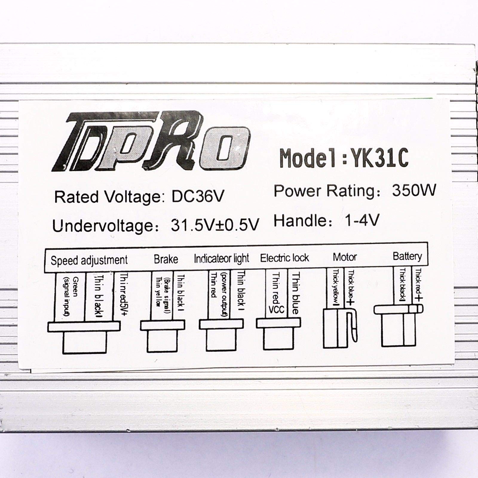36V 350W Brushed Speed Controller for ATV Quad - Off-Road & DIY Projects