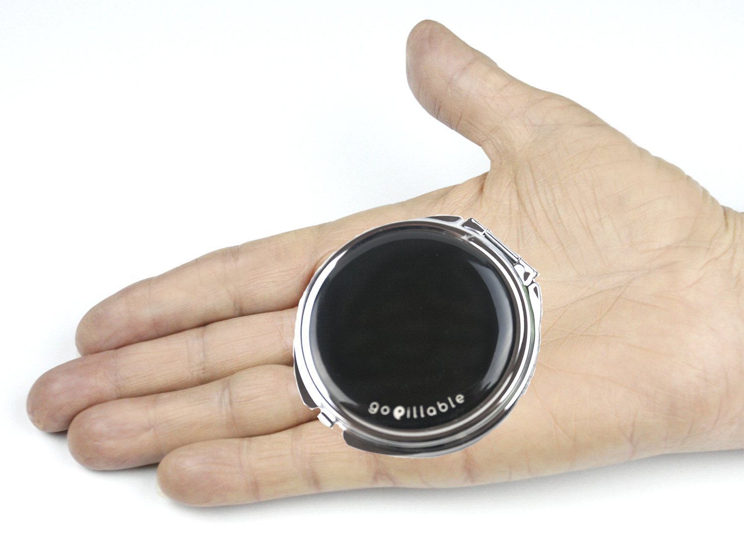 Black Single Compartment Pill Box - Compact Travel Pill Case for Purse or Pocket | Perfect Medication Organizer for Daily Use & On-the-Go