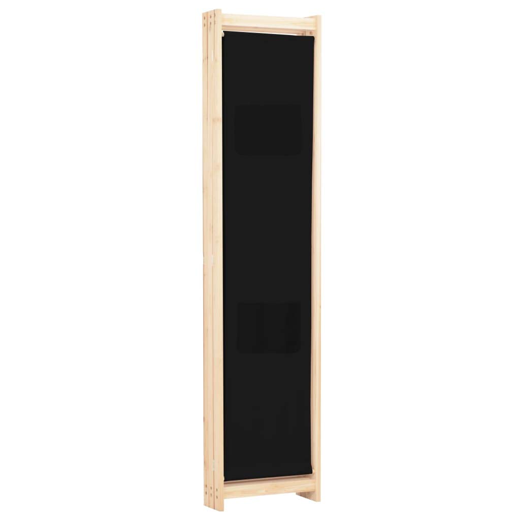 3-Panel Black Room Divider Screen 47.2