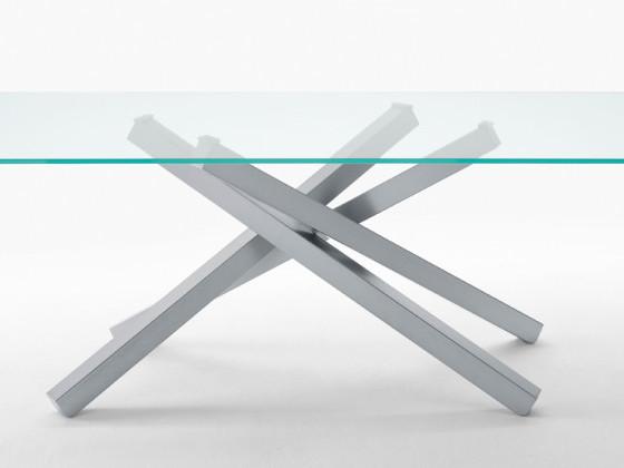 Midj Pechino Modern Dining Table - Elegant Wooden Kitchen Table for 6, Perfect for Family Dinners & Entertaining Guests
